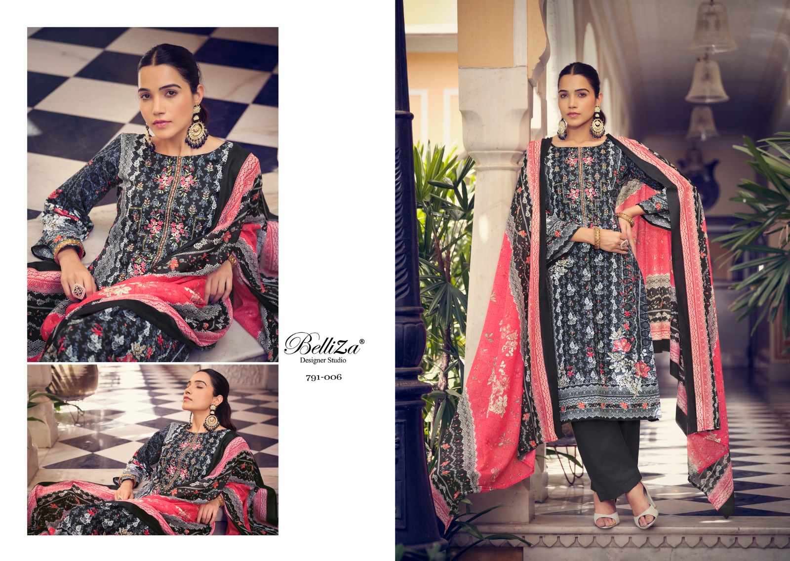 belliza designer studio naira vol 7 cotton attractive look salwar suit catalog