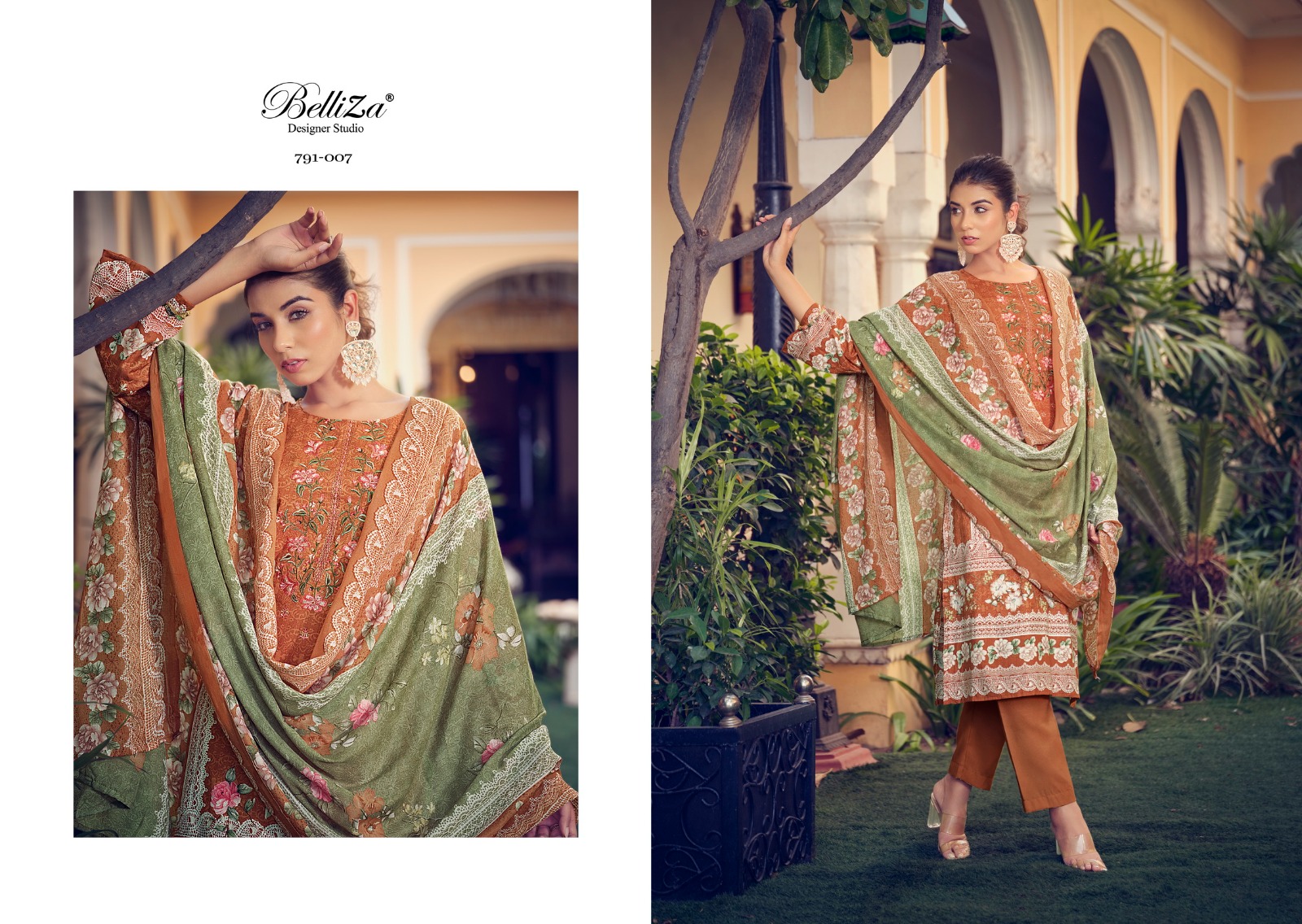 belliza designer studio naira vol 7 cotton attractive look salwar suit catalog