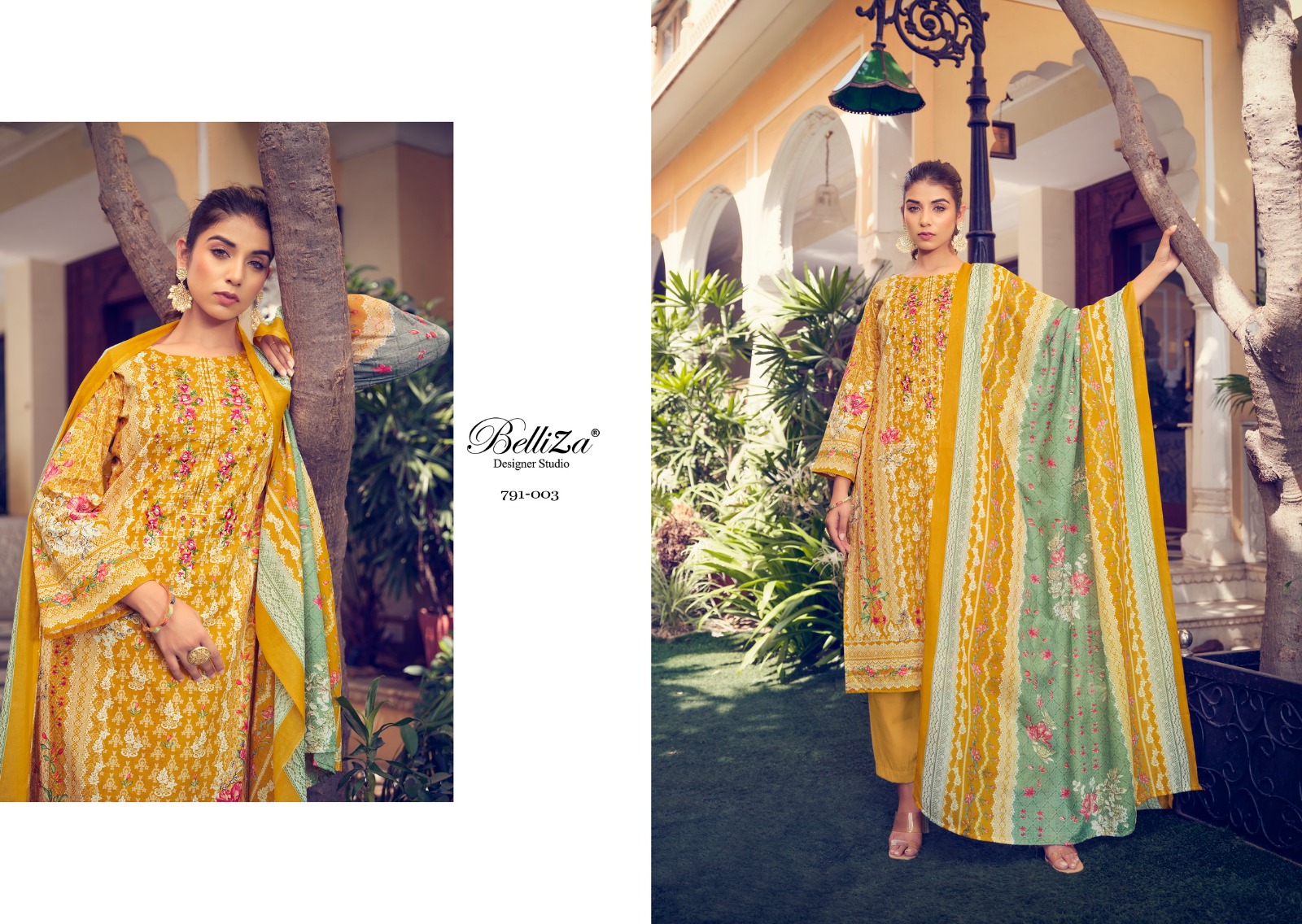 belliza designer studio naira vol 7 cotton attractive look salwar suit catalog