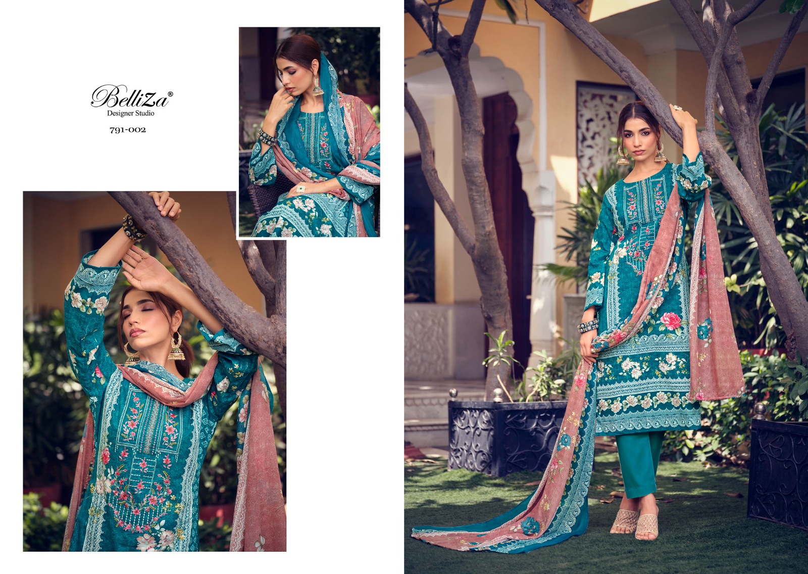 belliza designer studio naira vol 7 cotton attractive look salwar suit catalog