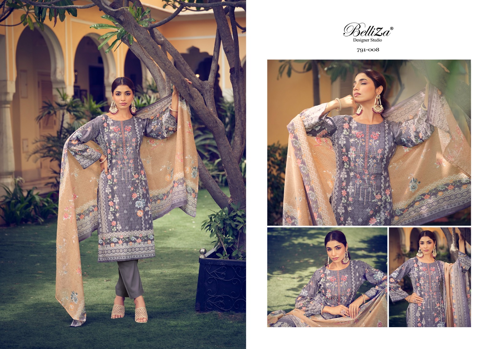 belliza designer studio naira vol 7 cotton attractive look salwar suit catalog