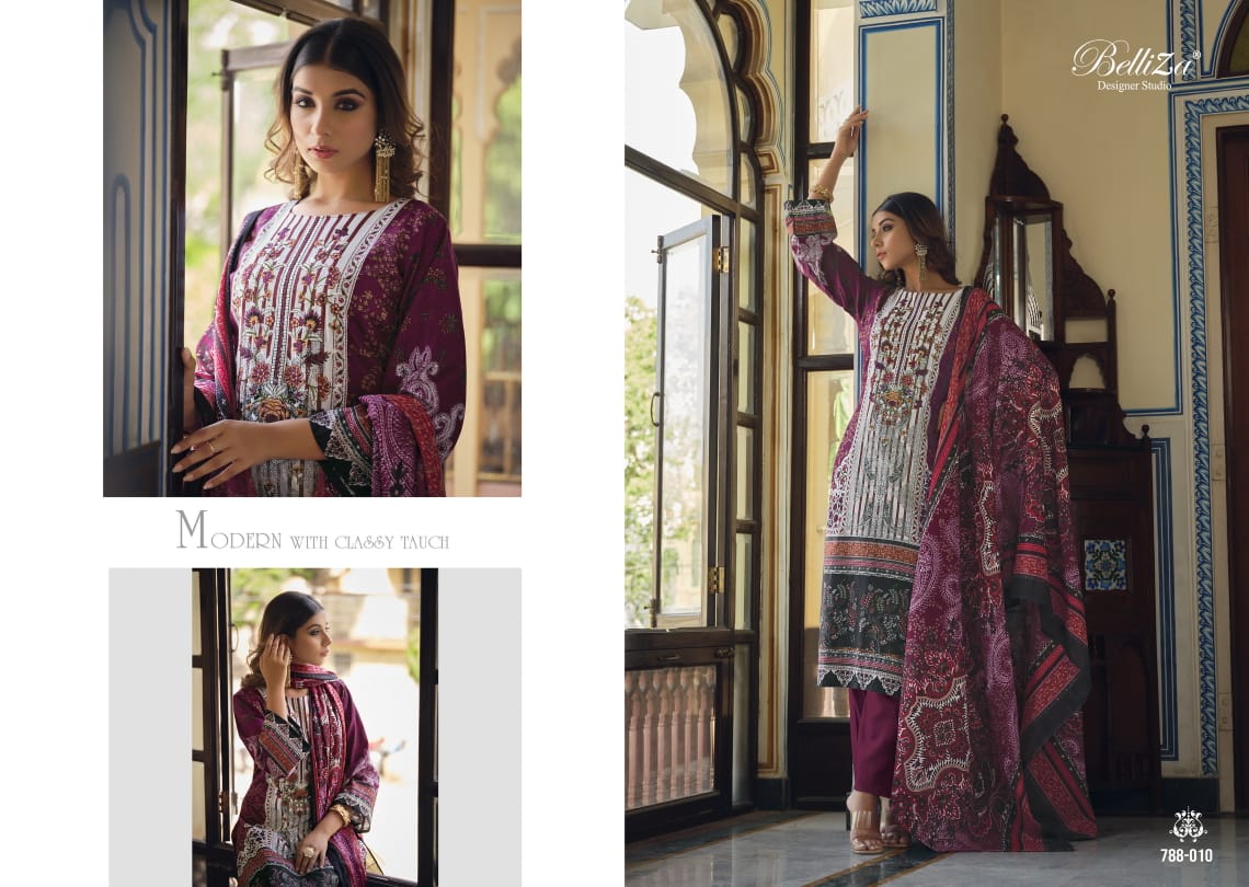 belliza designer studio Naira Vol 8 cotton exclusive print salwar suit catalog