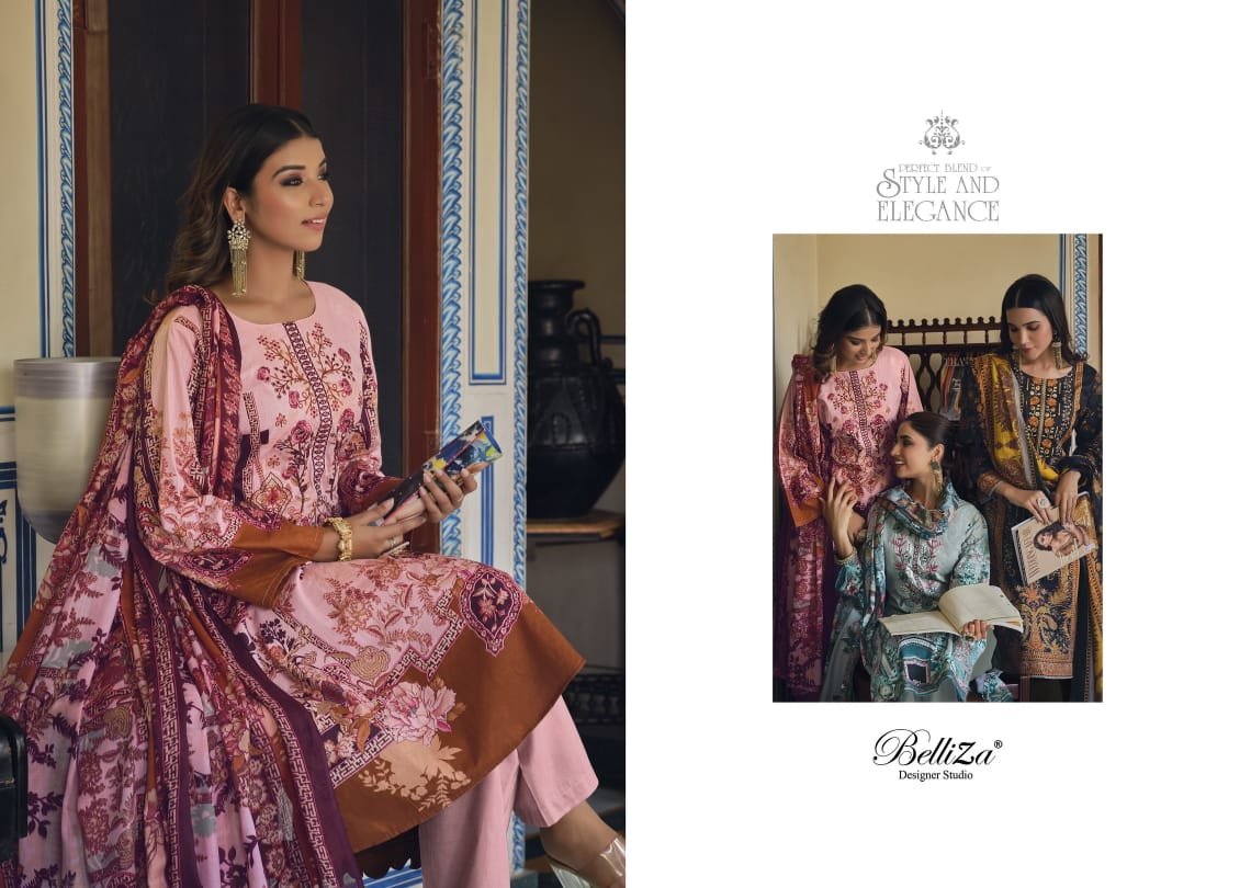 belliza designer studio Naira Vol 8 cotton exclusive print salwar suit catalog