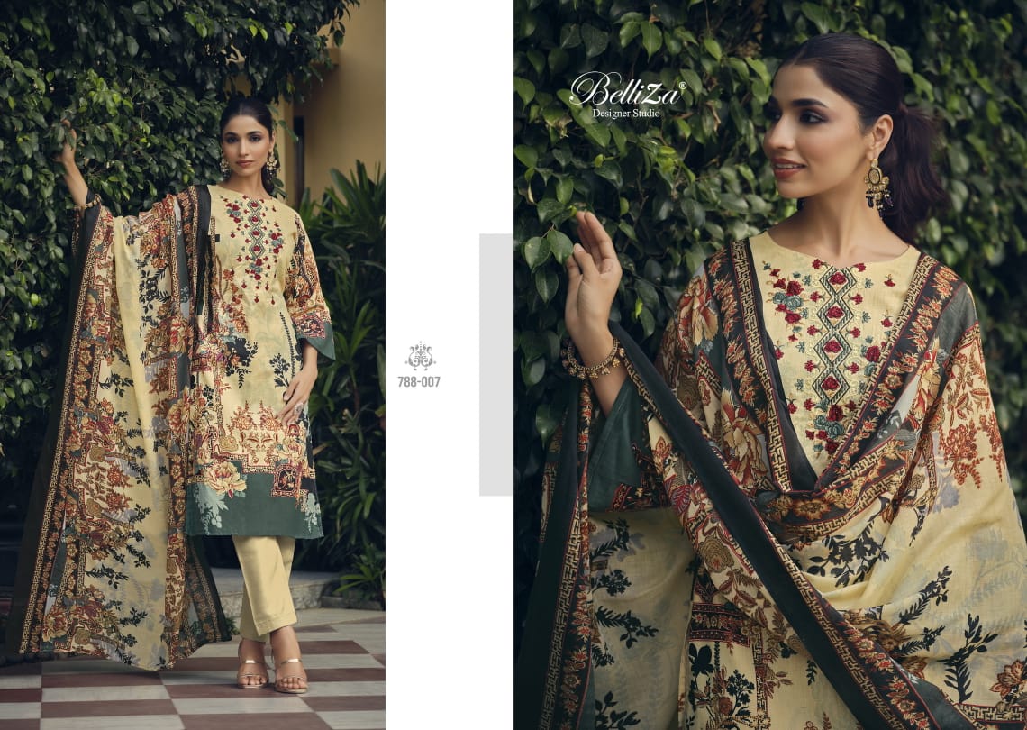 belliza designer studio Naira Vol 8 cotton exclusive print salwar suit catalog