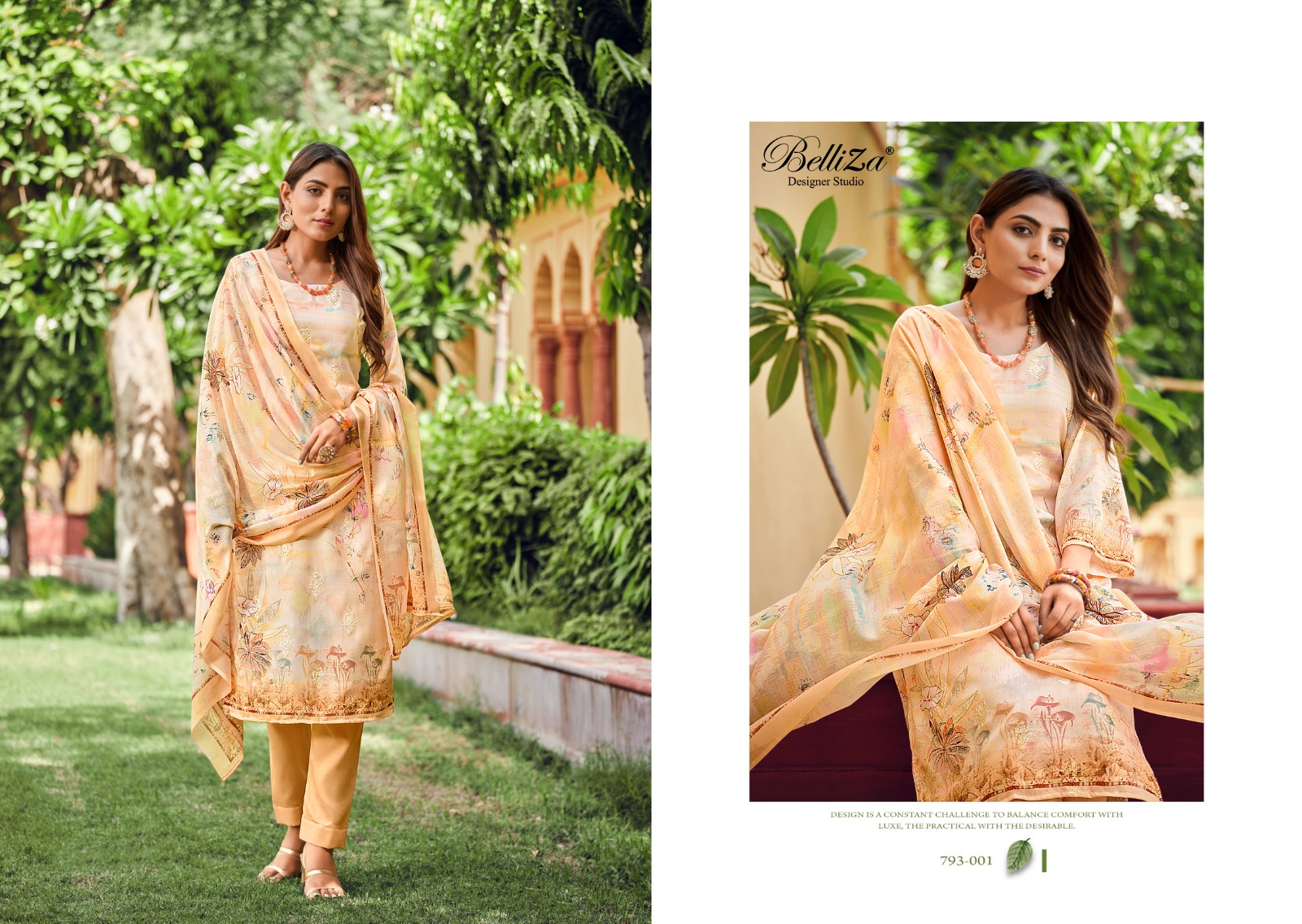 belliza designer studio orchid cotton exclusive print salwar suit catalog