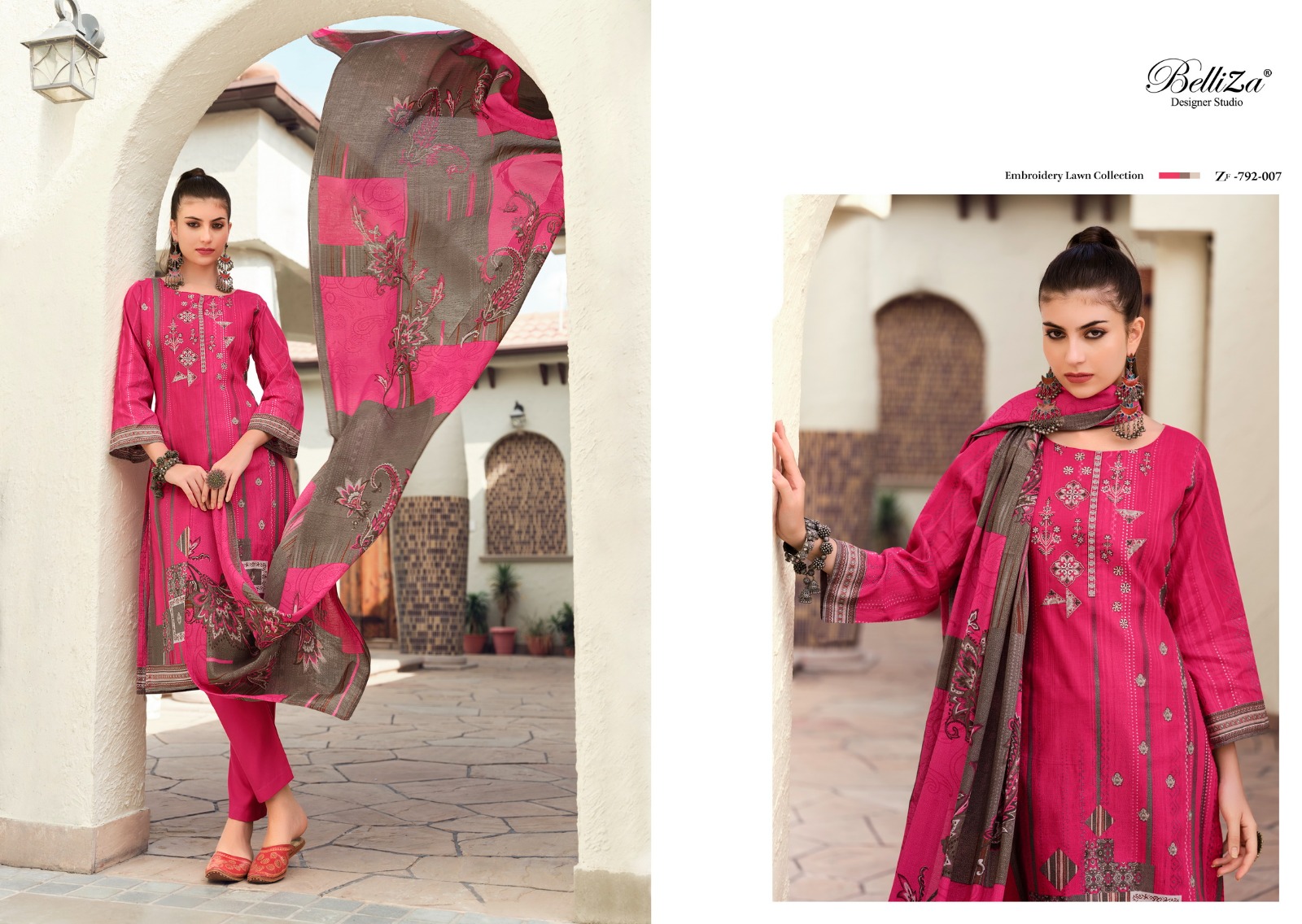 belliza designer studio shaheena cotton exclusive print salwar suit catalog