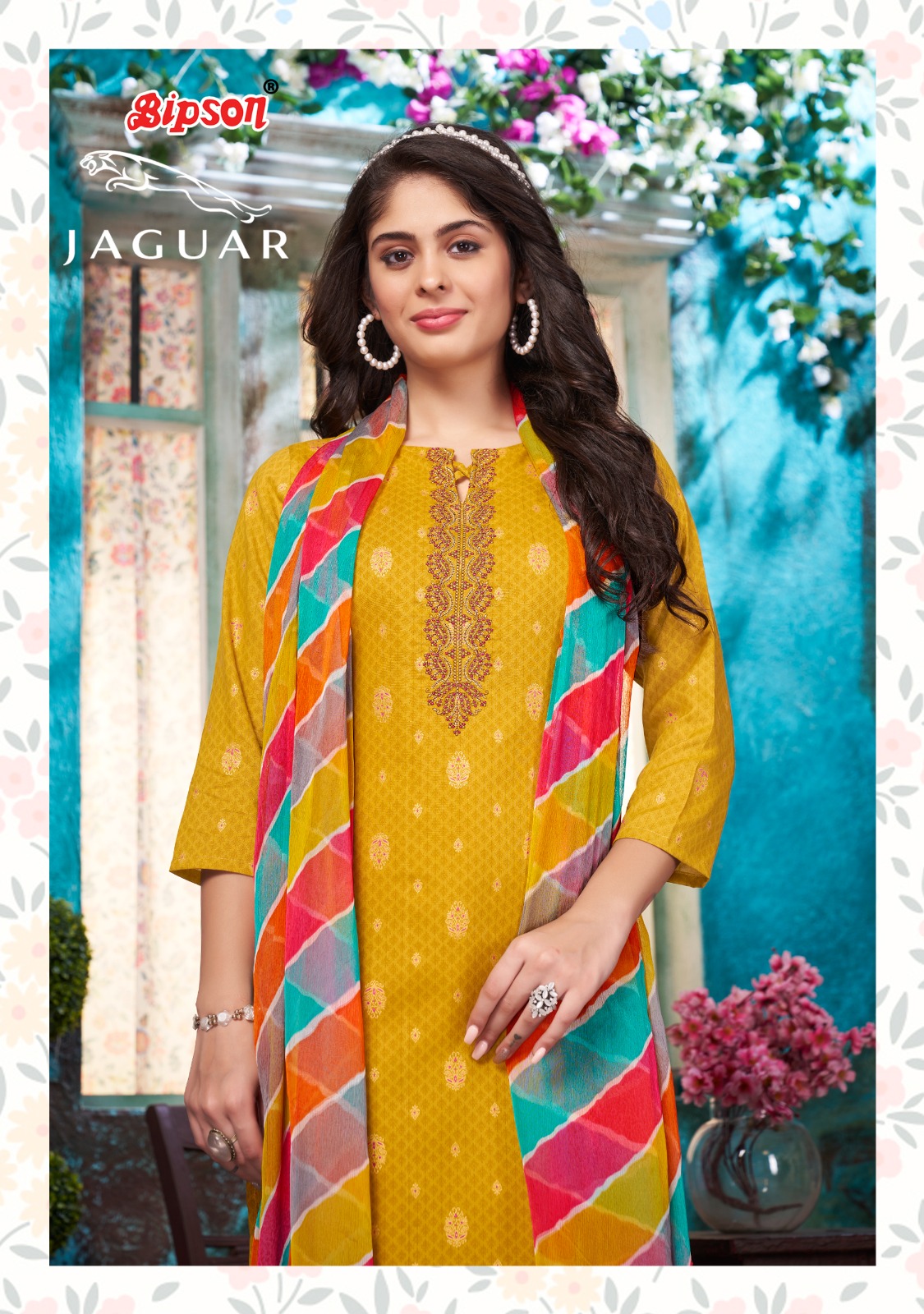 bipson jaguar 2178 cotton gorgeous look salwar suit catalog