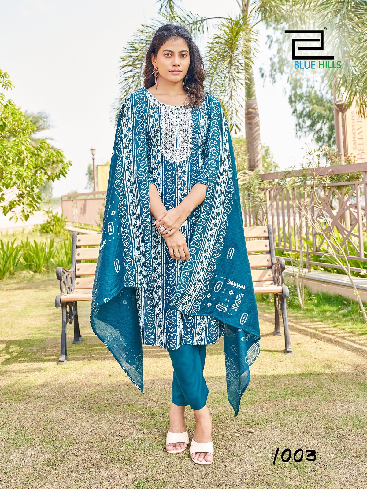 blue hiils trending move rayon catchy look top bottom with dupatta catalog