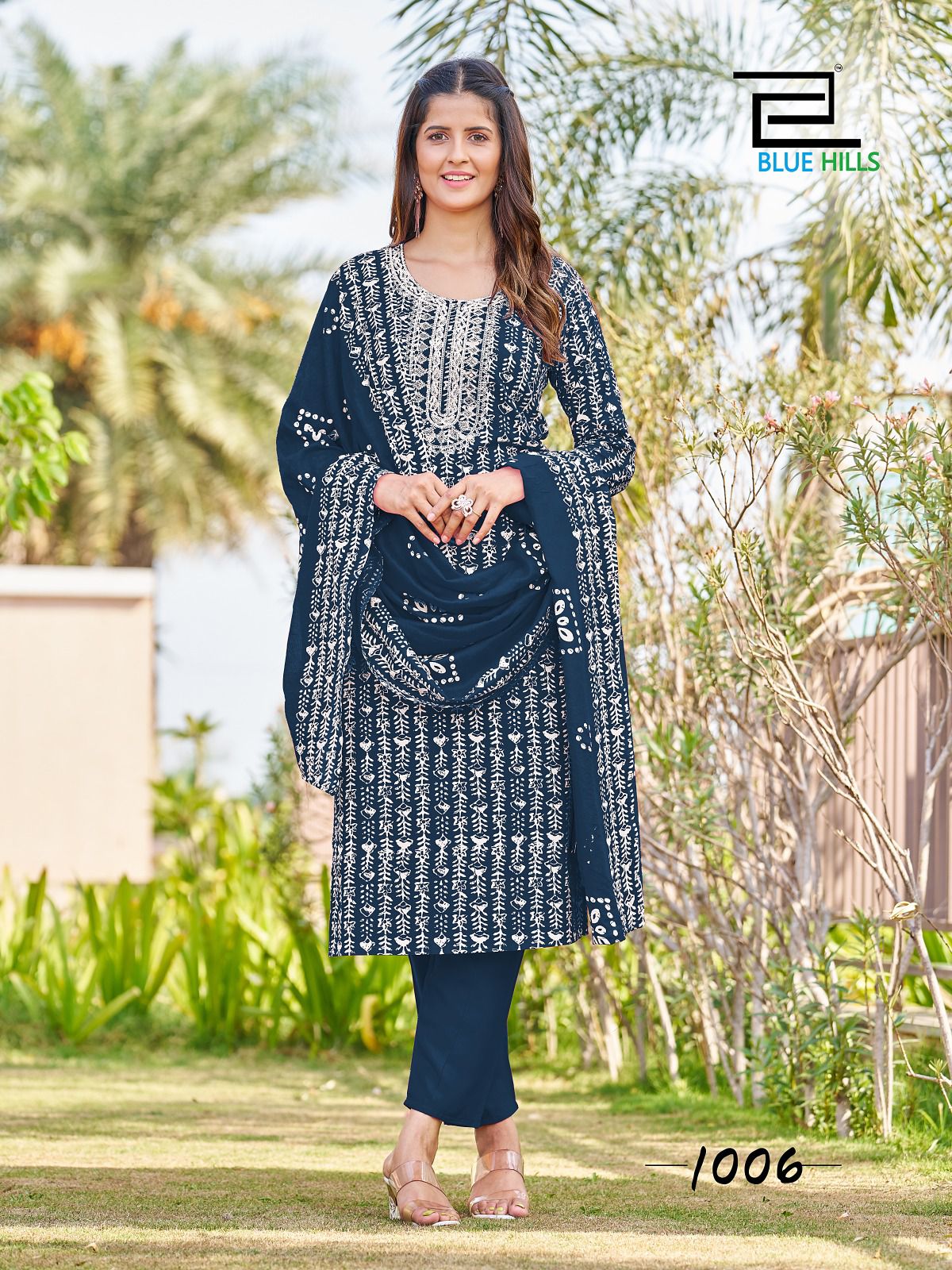 blue hiils trending move rayon catchy look top bottom with dupatta catalog