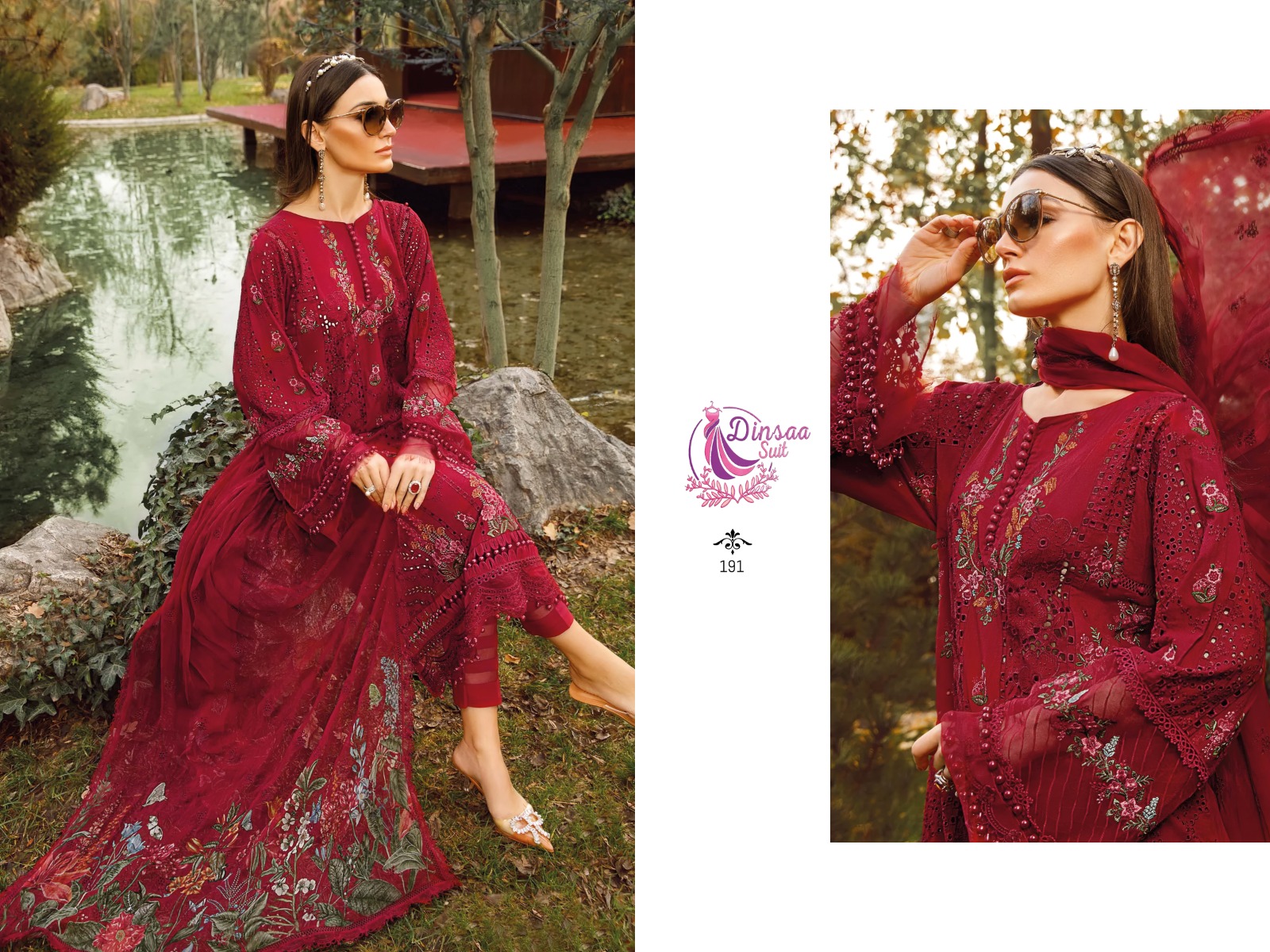 dinsaa suit DINSAA 191 Salwar Kameez Cotton Singles