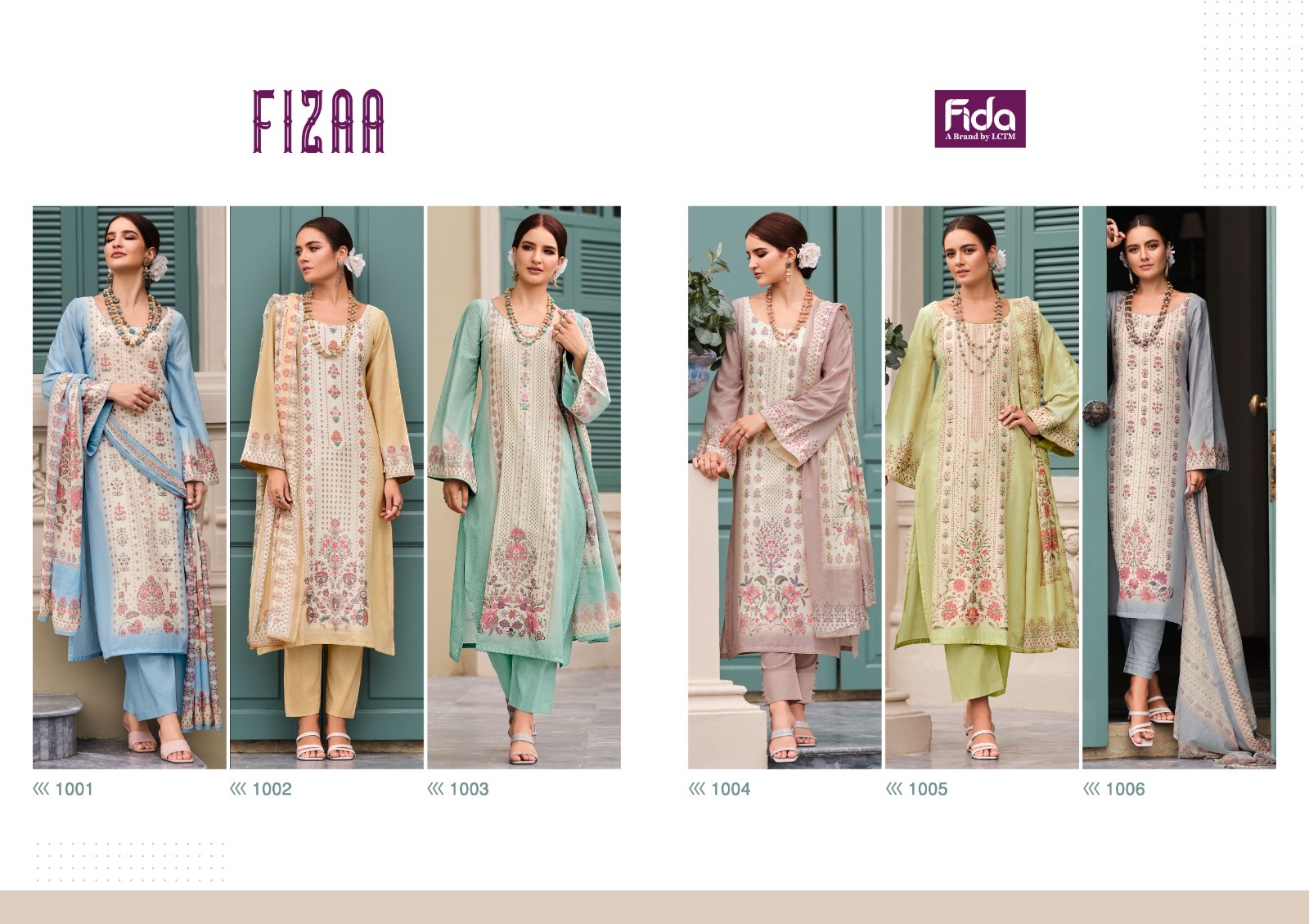 fida fizaa cotton gorgeous look salwar suit catalog