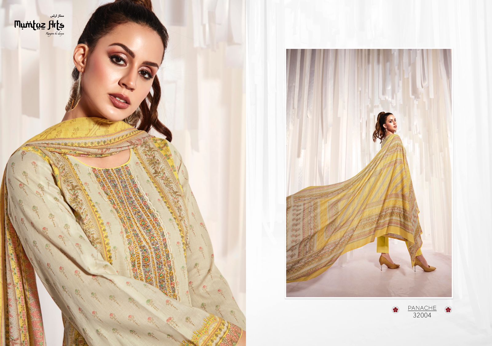 mumtaz art panache lawn elegant salwar suit catalog