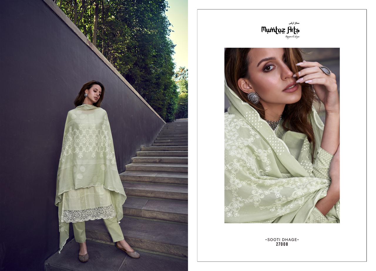 mumtaz art sooti dhage summer showers lawn camric elegant salwar suit catalog