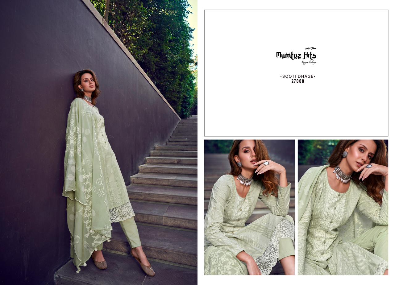 mumtaz art sooti dhage summer showers lawn camric elegant salwar suit catalog