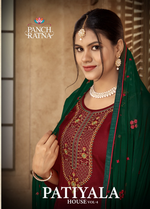 panch ratna patiyala house vol 4 jam silk elegant salwar suit catalog