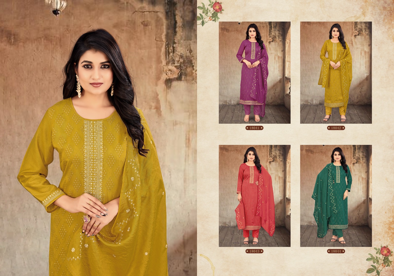 panch ratna zareena viscose innovative look salwar suit catalog