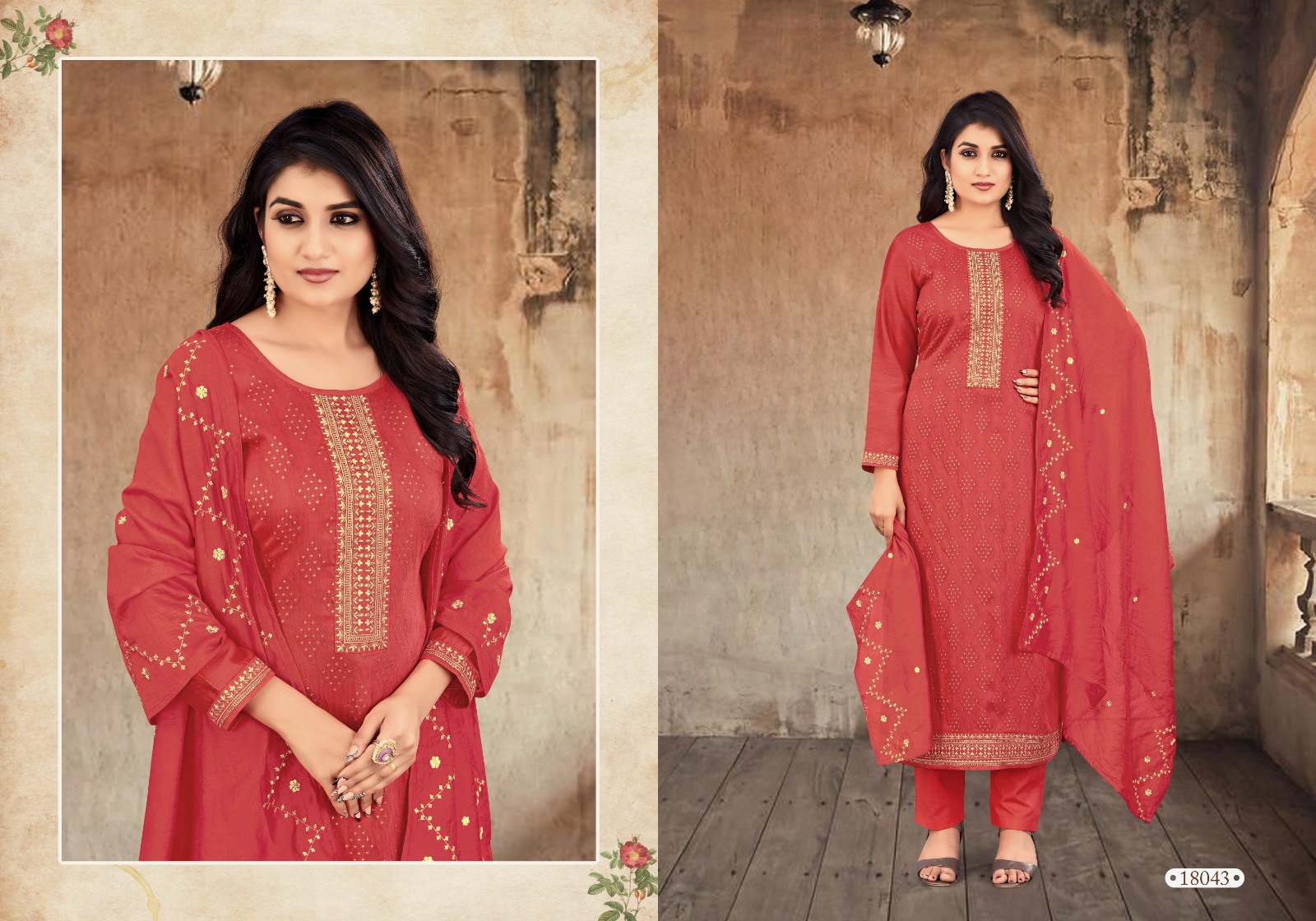 panch ratna zareena viscose innovative look salwar suit catalog