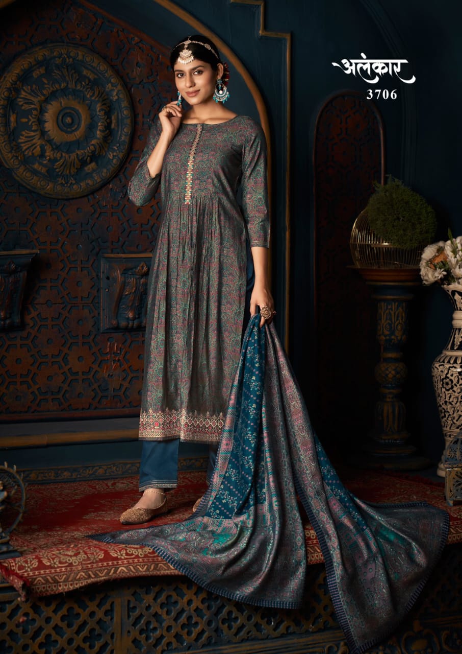 rang alankar cotton exclusive look salwar suit catalog