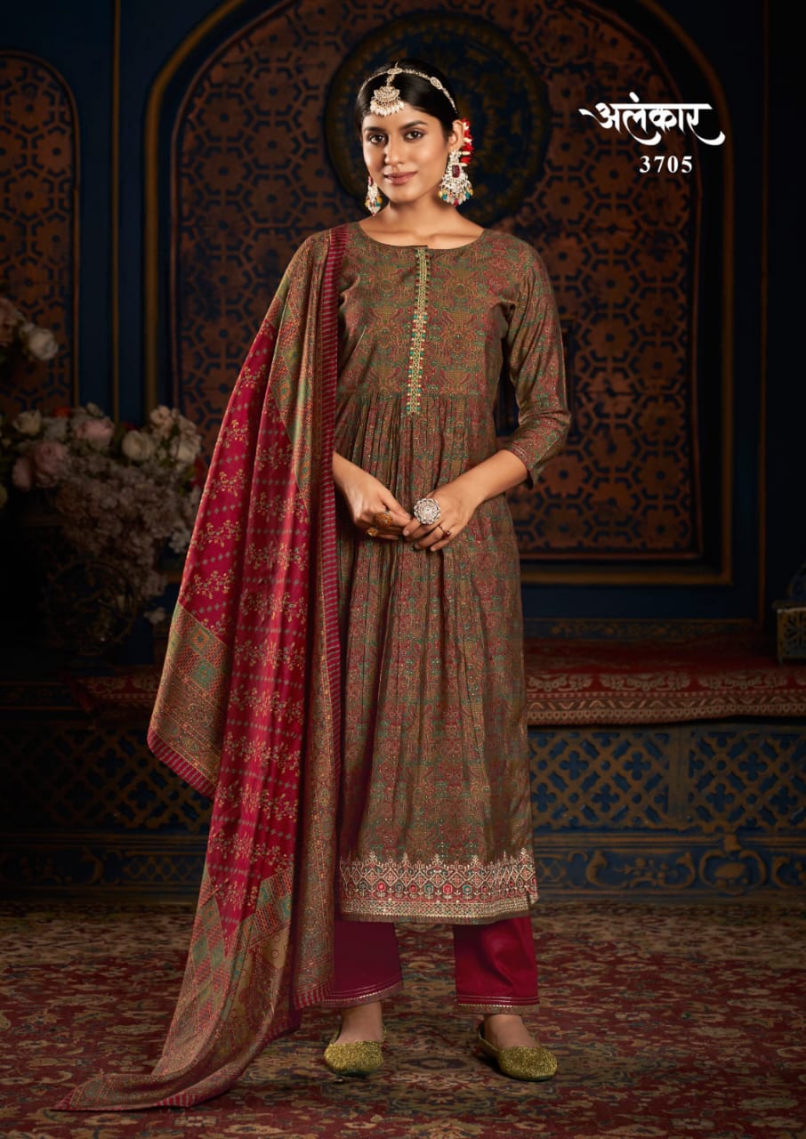 rang alankar cotton exclusive look salwar suit catalog