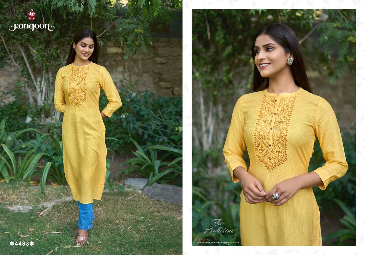 rangoon light line vol 12 fancy catchy look kurti catalog