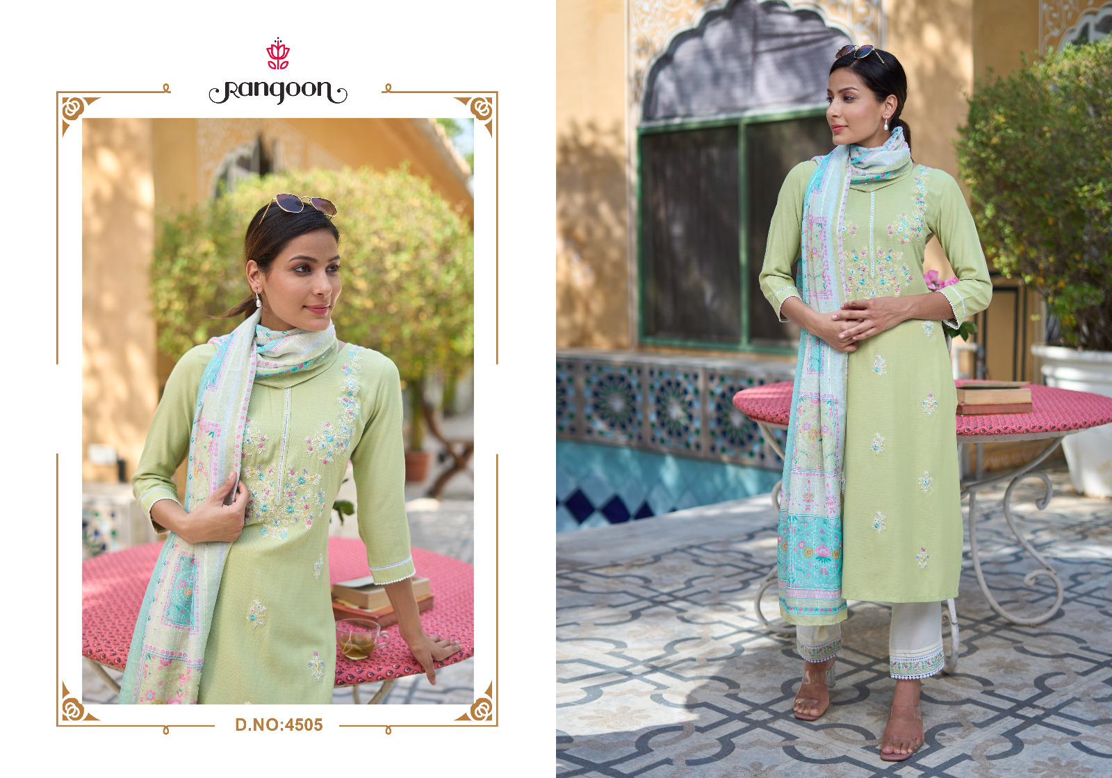 rangoon saheli naynol  elegant top bottom with dupatta catalog