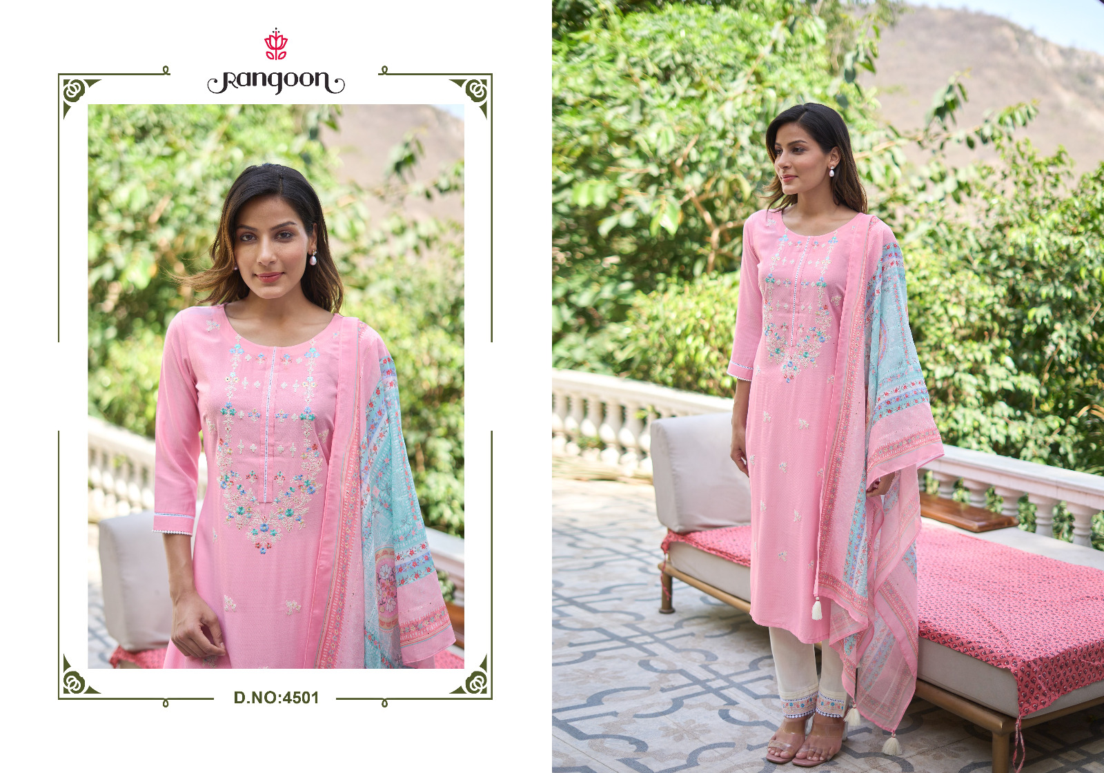 rangoon saheli naynol  elegant top bottom with dupatta catalog