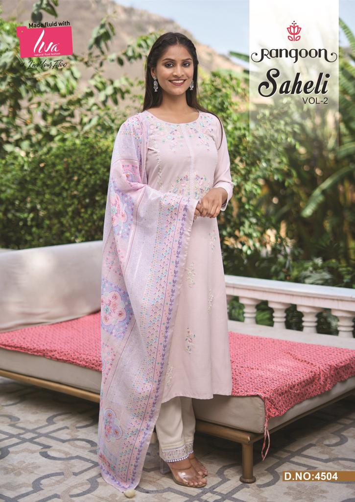 rangoon saheli naynol  elegant top bottom with dupatta catalog