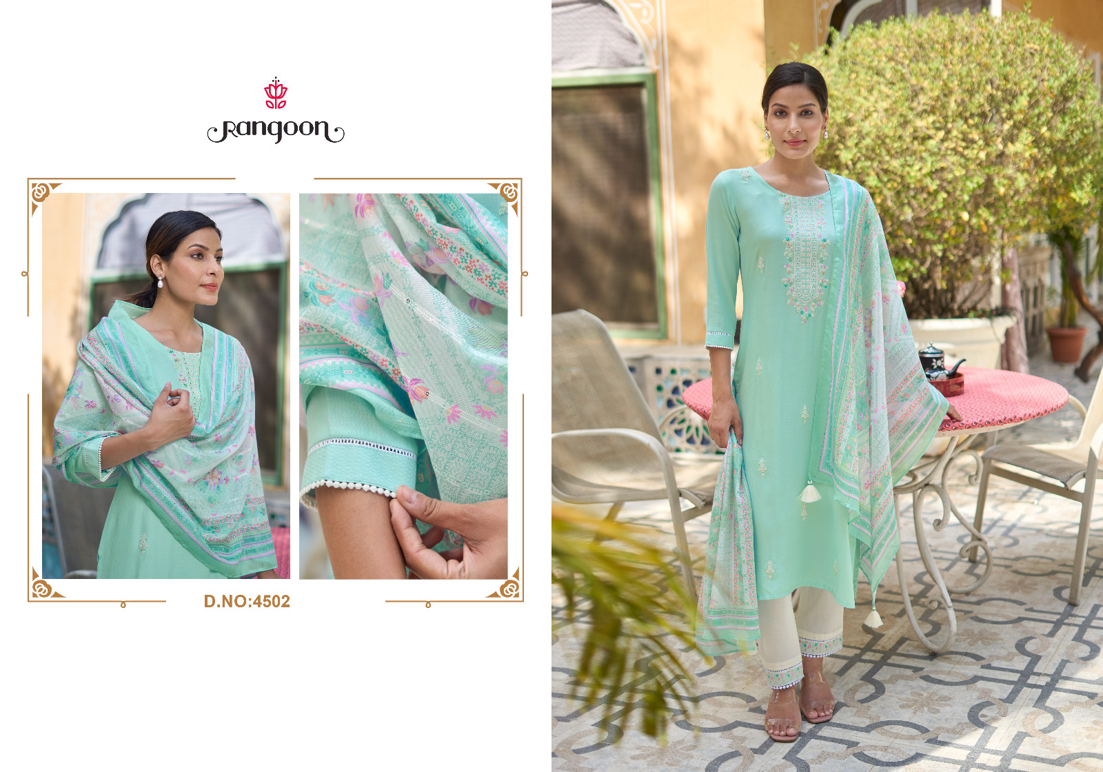 rangoon saheli naynol  elegant top bottom with dupatta catalog