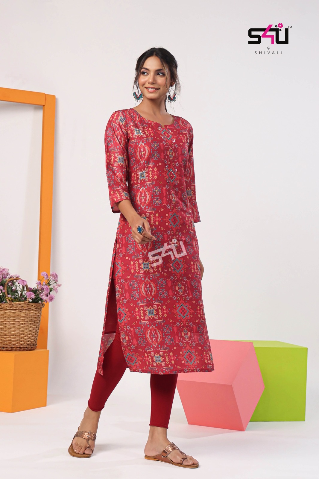 s4u gold vol 5 muslin decent look kurti catalog