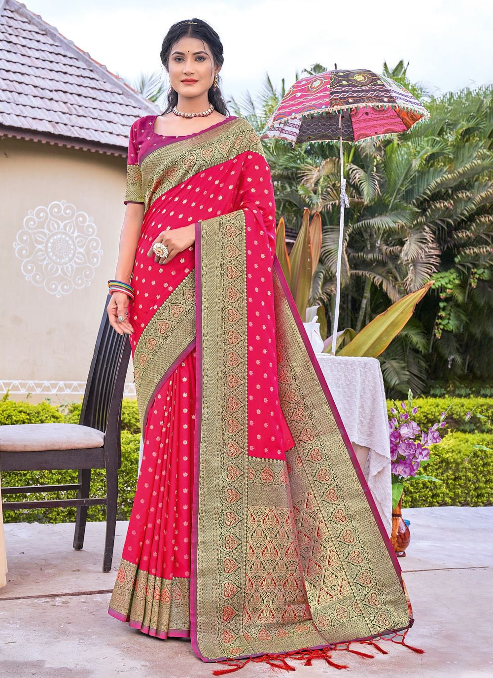 sangam print ayan silk silk gorgeous look saree catalog