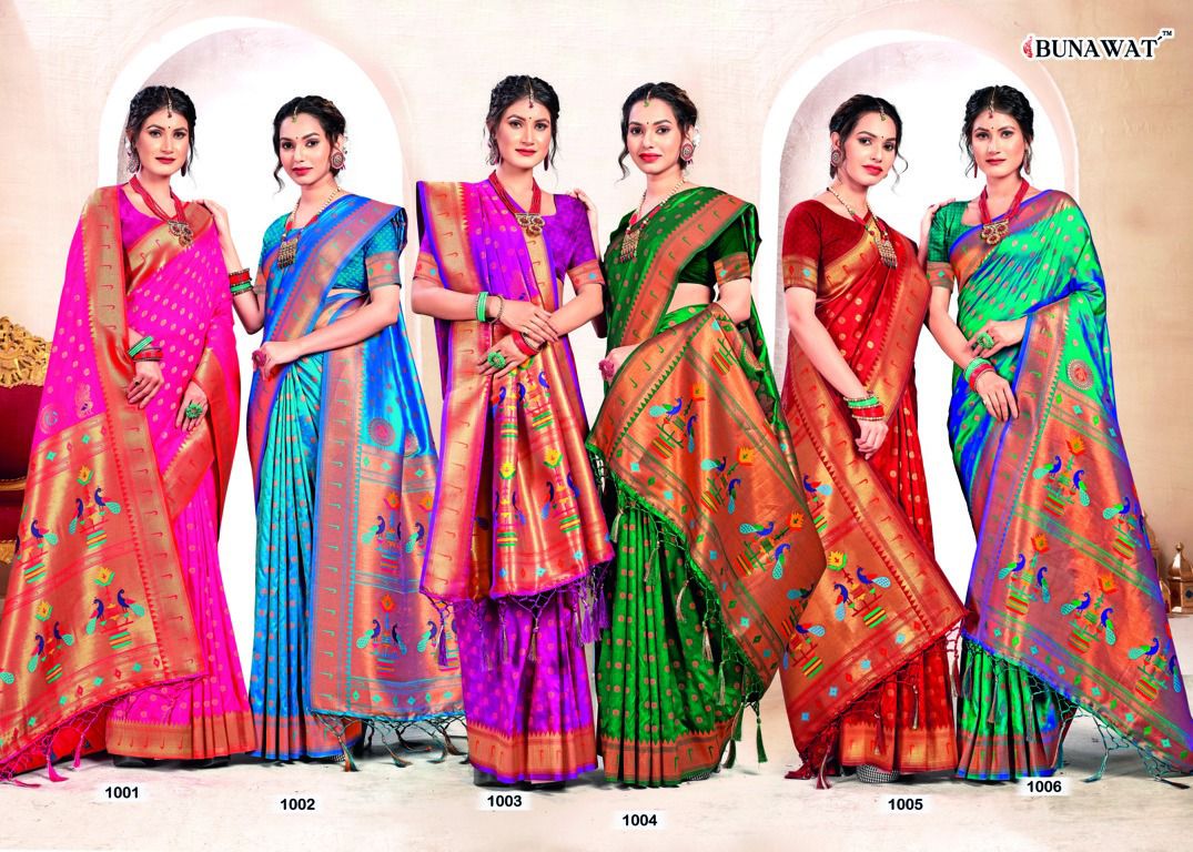 sangam print kavita silk Paithani Silk regal look saree catalog