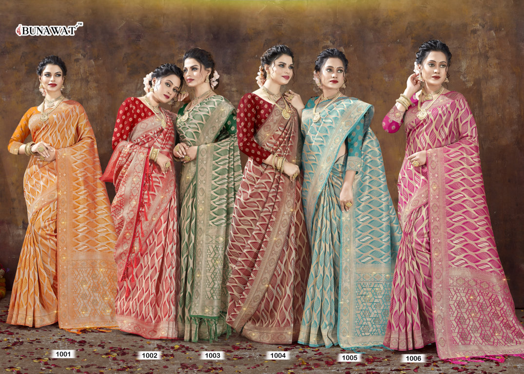 sangam print lajja organza regal look saree catalog