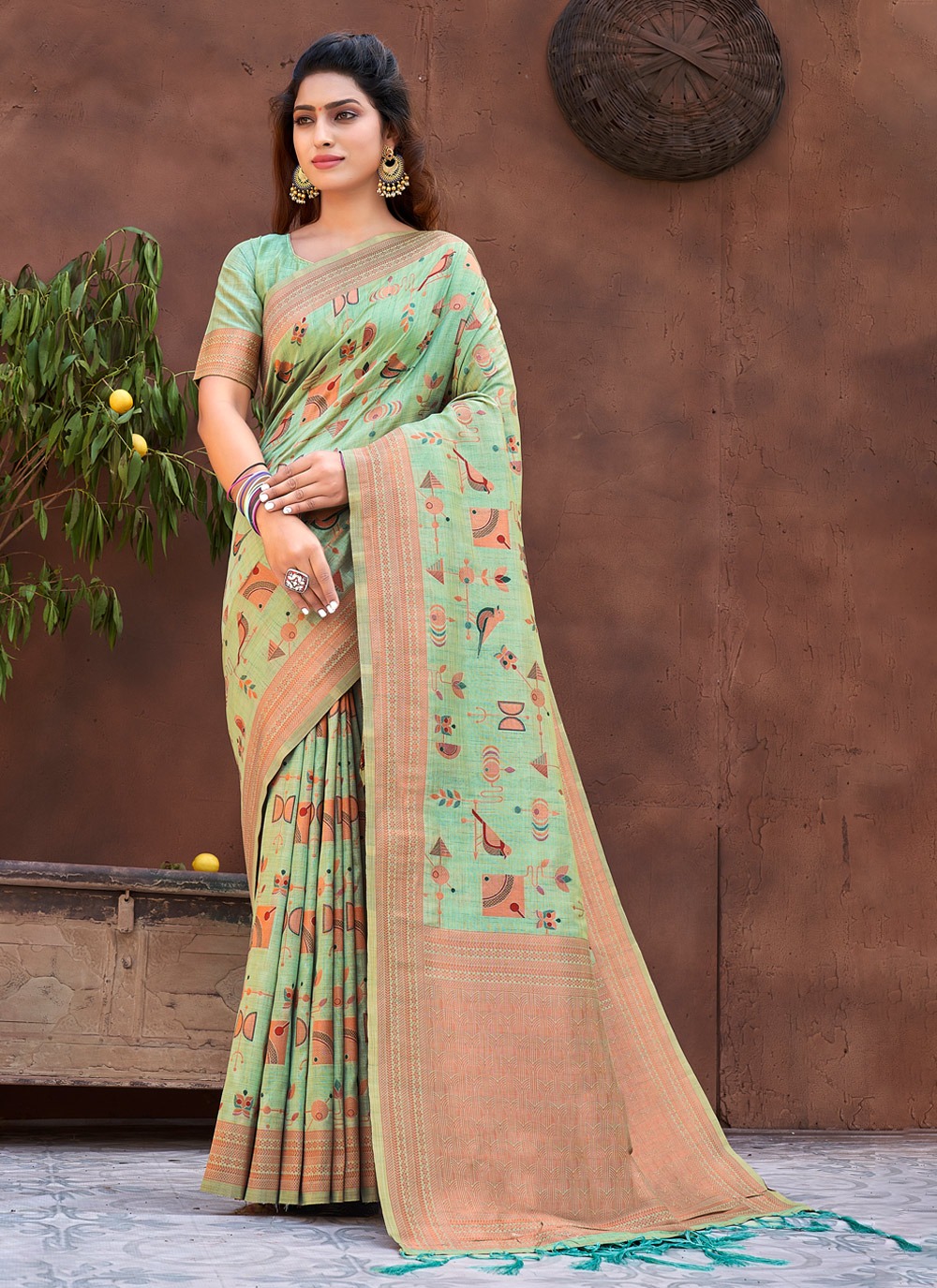 sangam print mannat silk silk georgeous look saree catalog