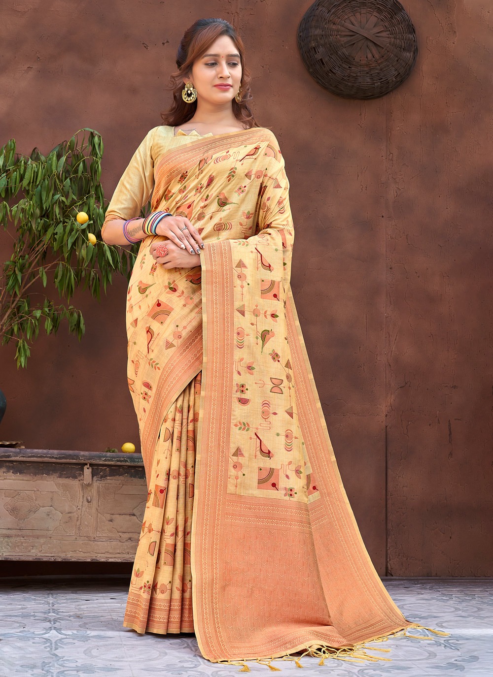 sangam print mannat silk silk georgeous look saree catalog