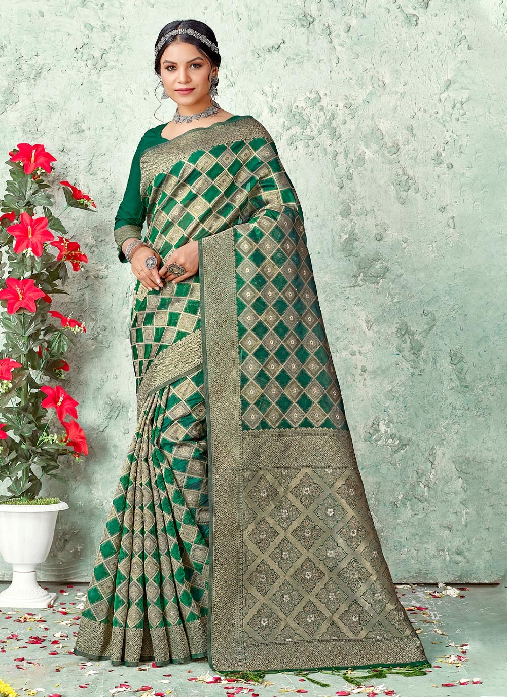 sangam print nandita organza graceful look saree catalog