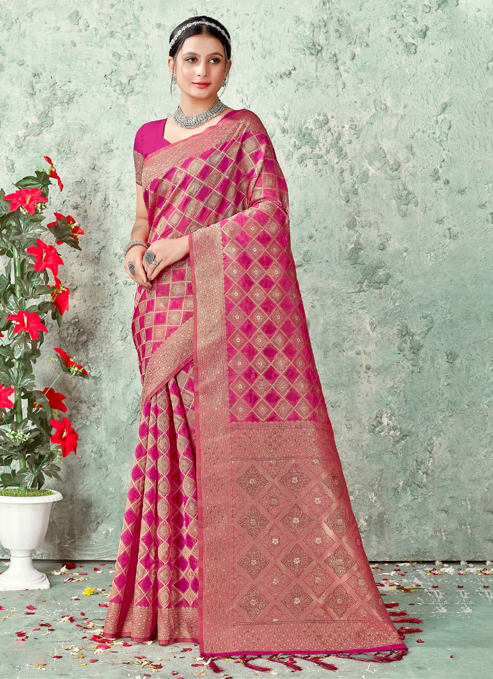 sangam print nandita organza graceful look saree catalog