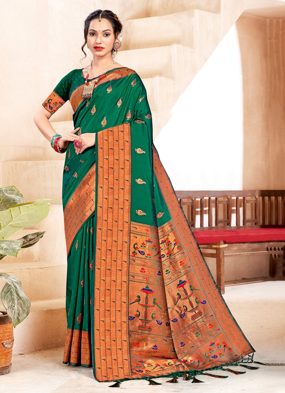 sangam print shubhmangal silk gorgeous look saree catalog