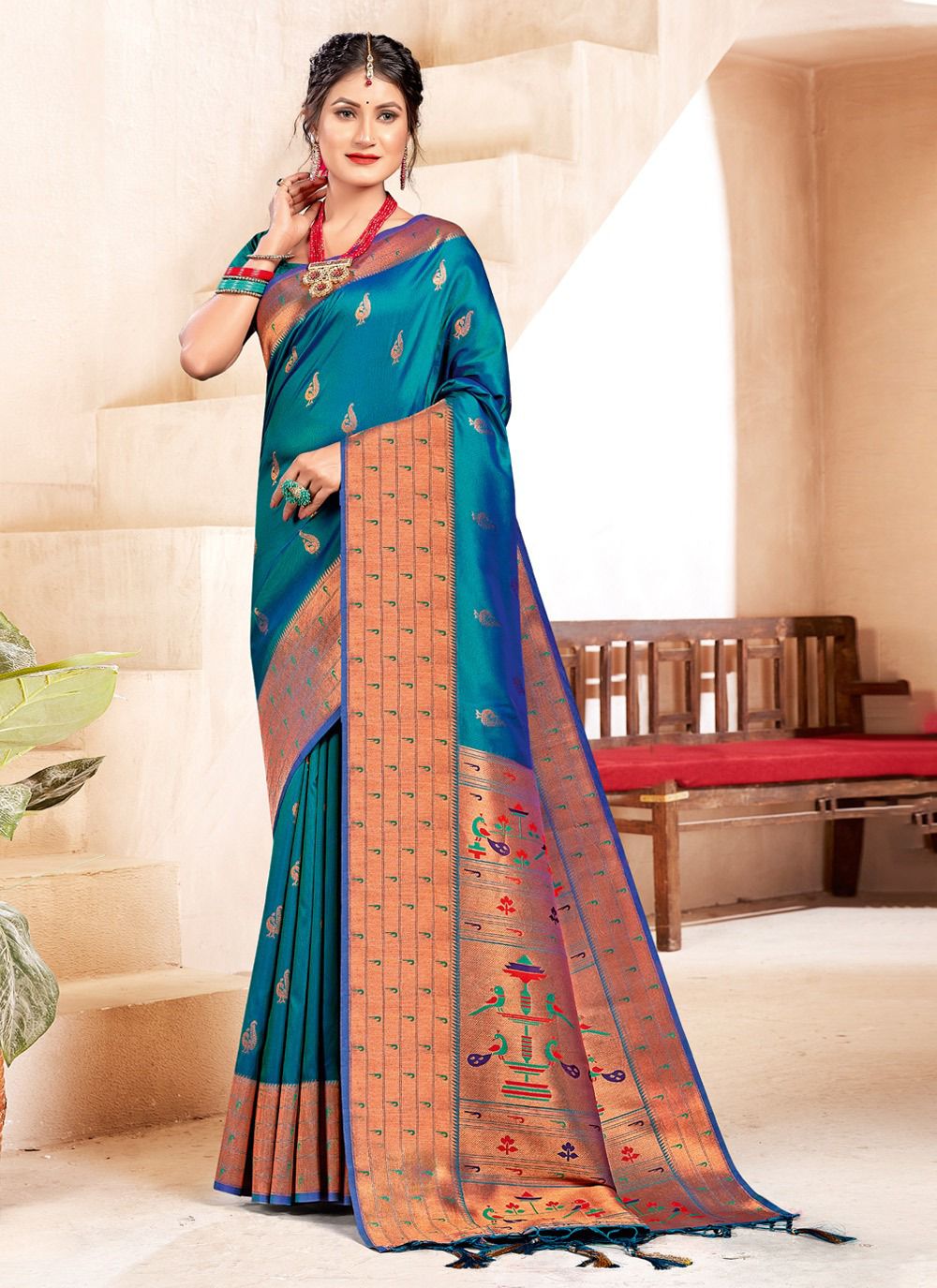 sangam print shubhmangal silk gorgeous look saree catalog