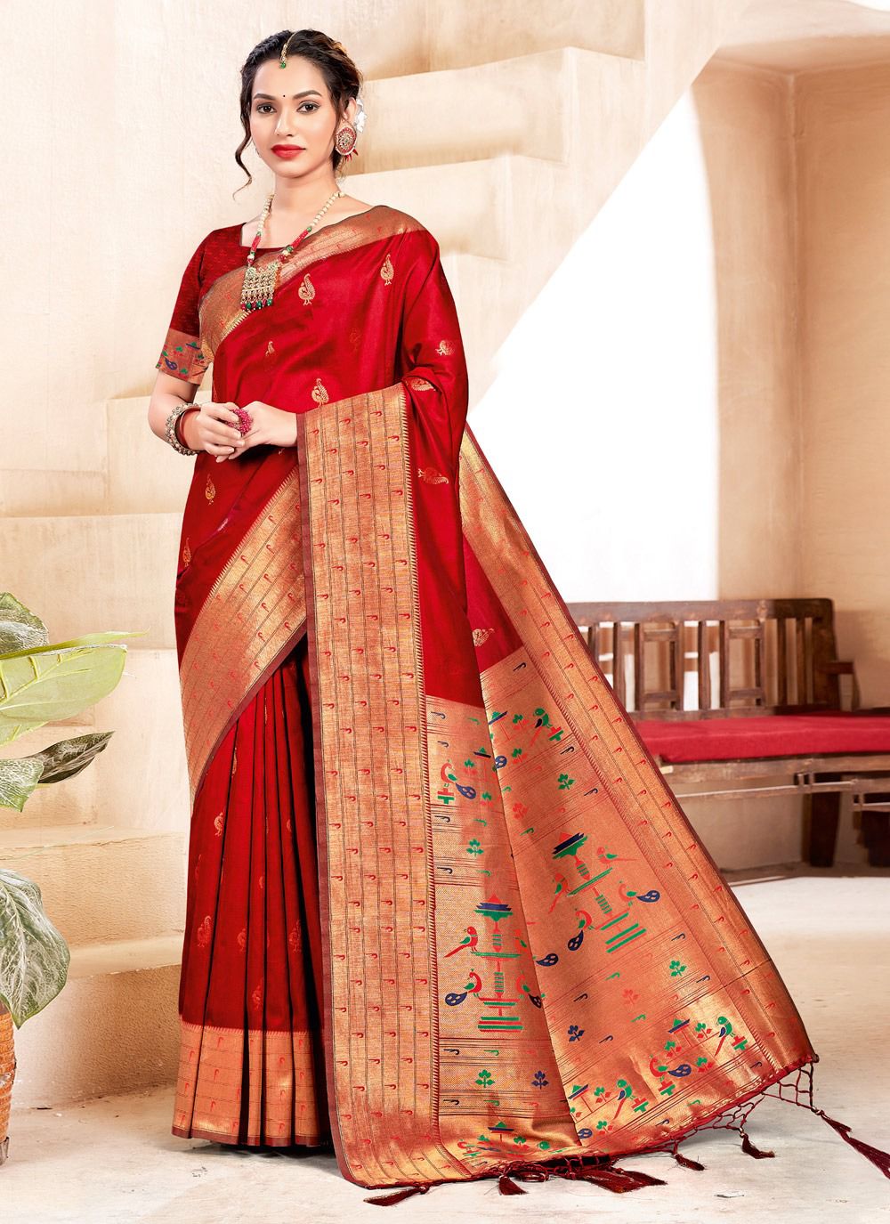 sangam print shubhmangal silk gorgeous look saree catalog