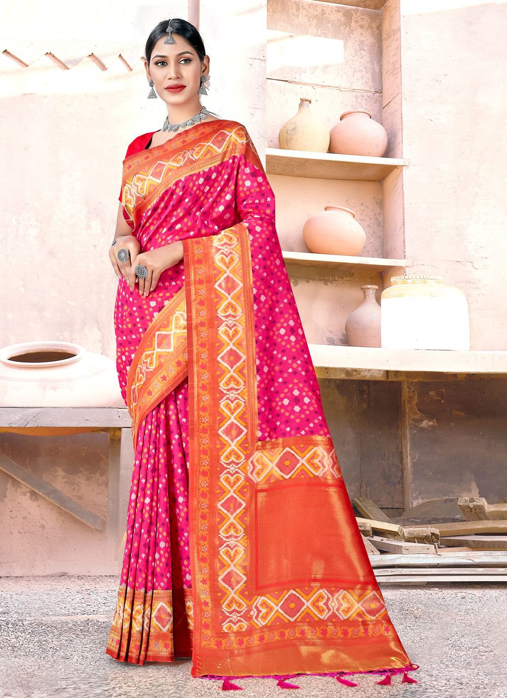 sangam print varmala Banarasi Silk regal look saree catalog