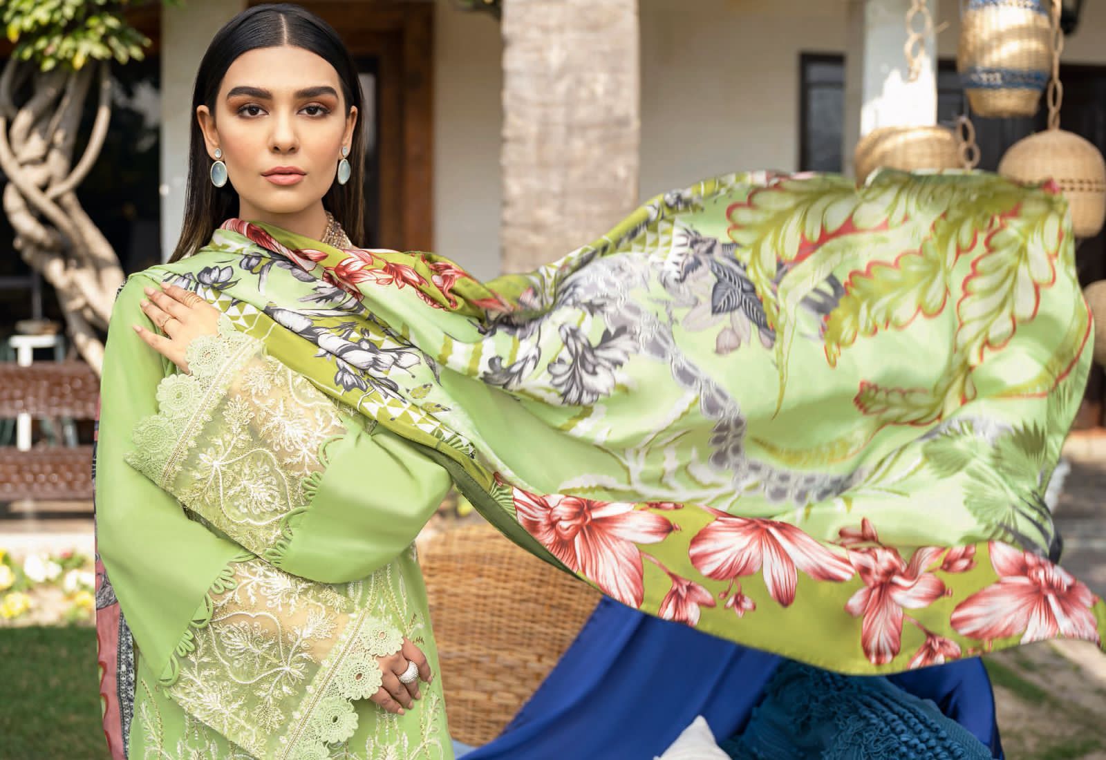 Shee fabs chevron luxury lawn collection vol 15 lawn decent  look salwar suit with siffon dupatta catalog