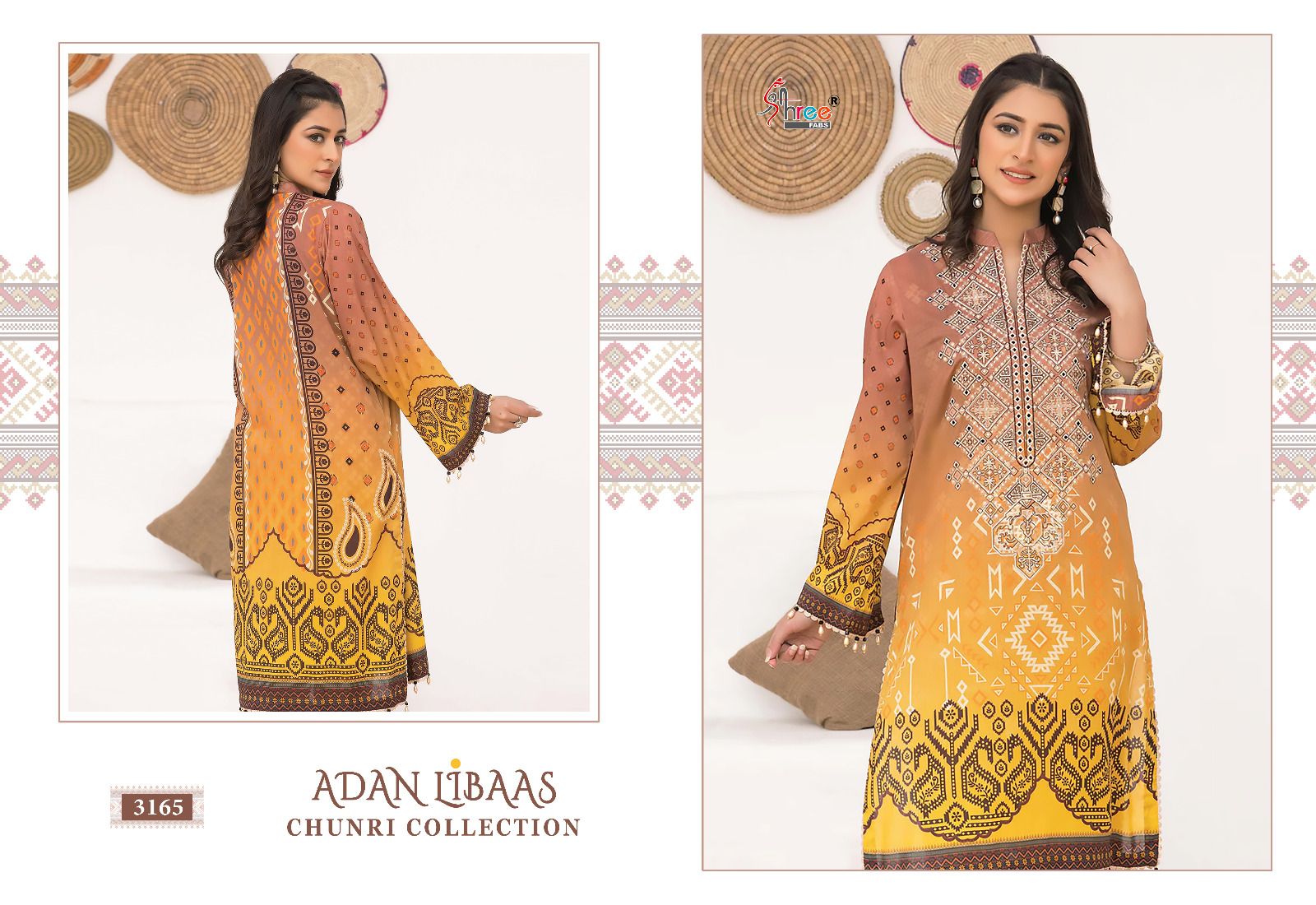 shree fabs Adan Libaas Chunari Collection cotton attrective look salwar suit with siffon dupatta catalog