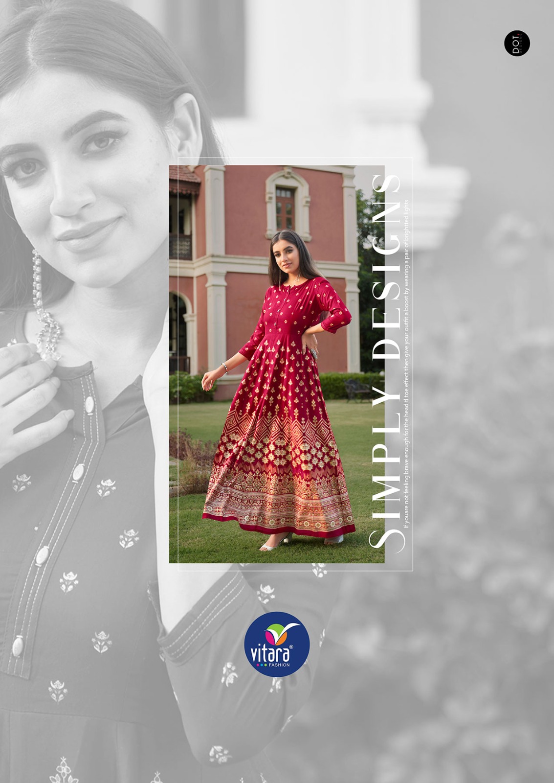 vitara fashion rangmanch rayon decent look kurti catalog