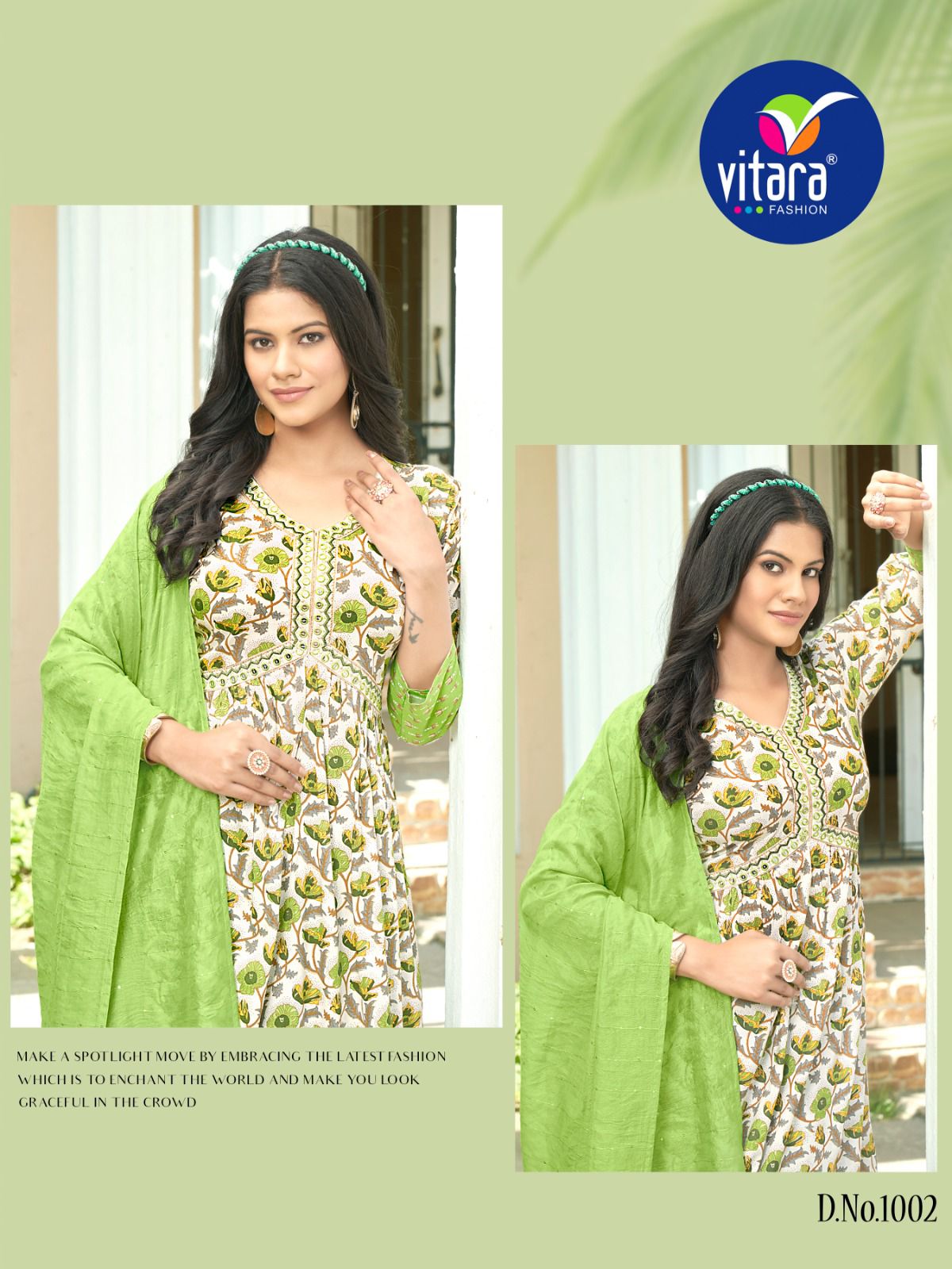 vitara fashion sentosa reyon exclusiv print top bottom with dupatta catalog