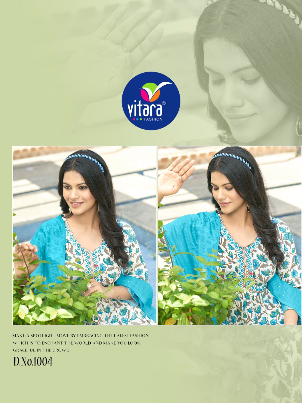 vitara fashion sentosa reyon exclusiv print top bottom with dupatta catalog