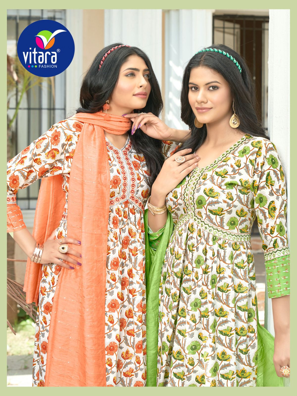 vitara fashion sentosa reyon exclusiv print top bottom with dupatta catalog