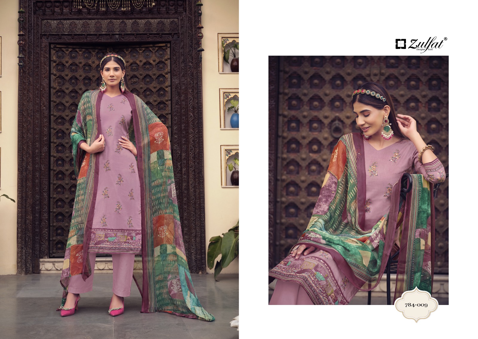 zulfat designer suit tamanna vol 3 cotton grece full look salwar suit catalog