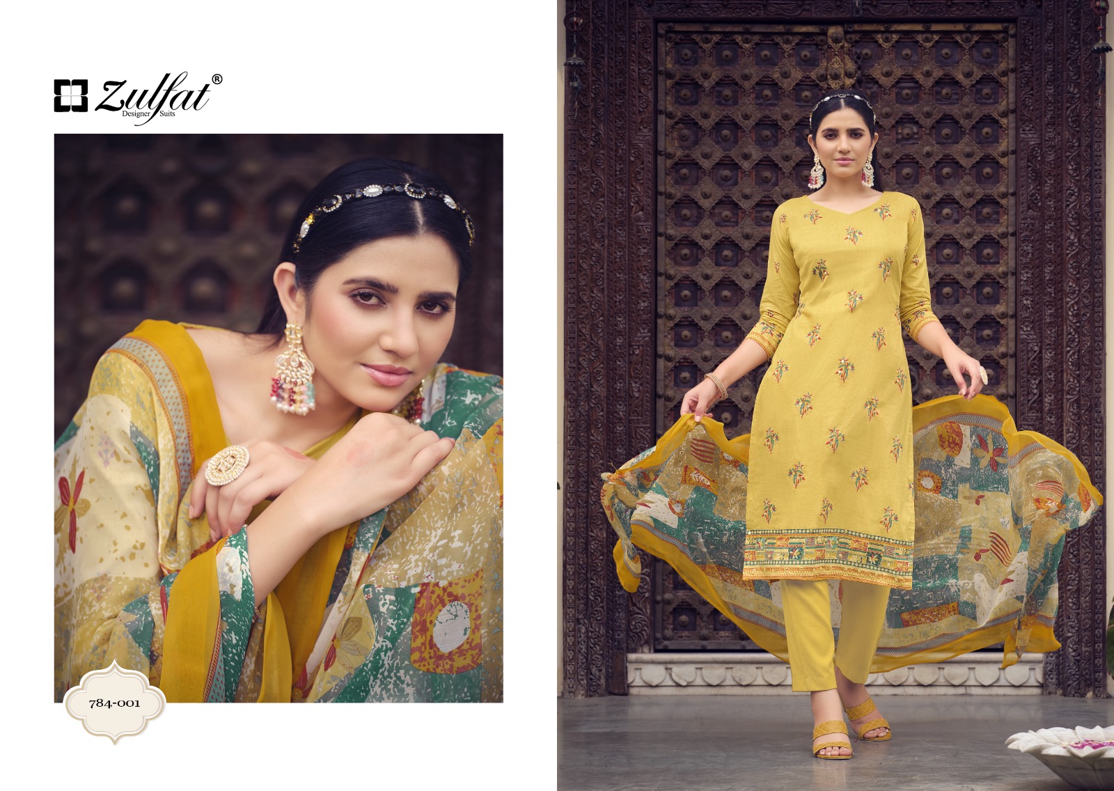 zulfat designer suit tamanna vol 3 cotton grece full look salwar suit catalog