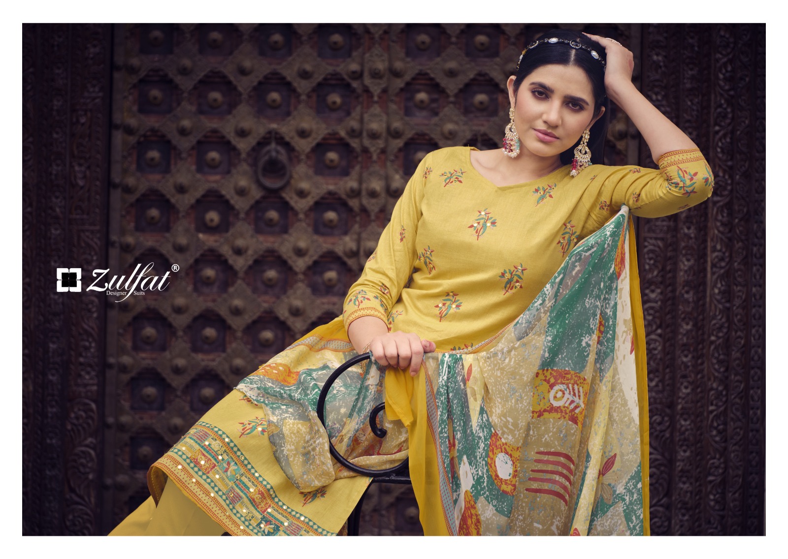 zulfat designer suit tamanna vol 3 cotton grece full look salwar suit catalog