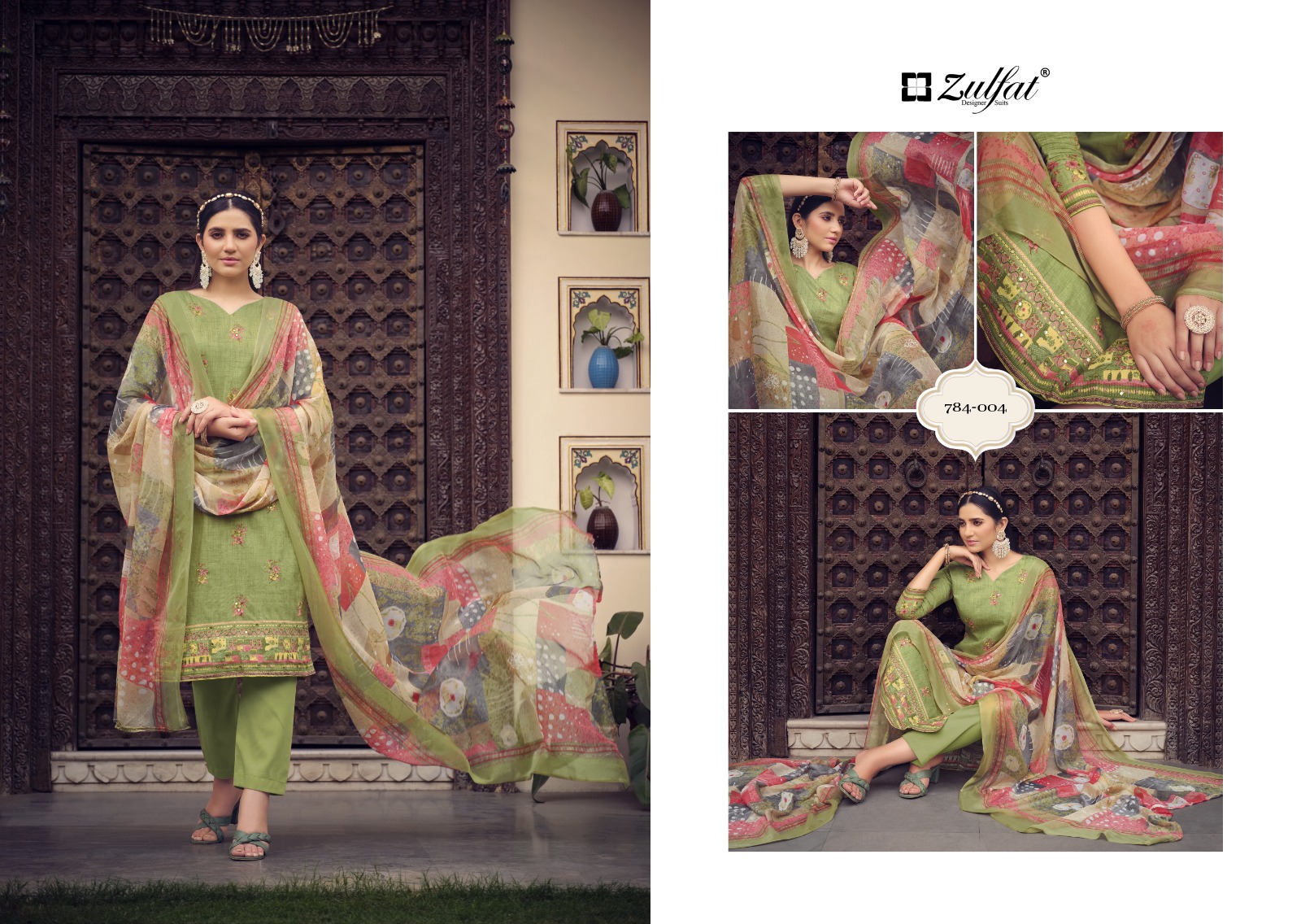 zulfat designer suit tamanna vol 3 cotton grece full look salwar suit catalog